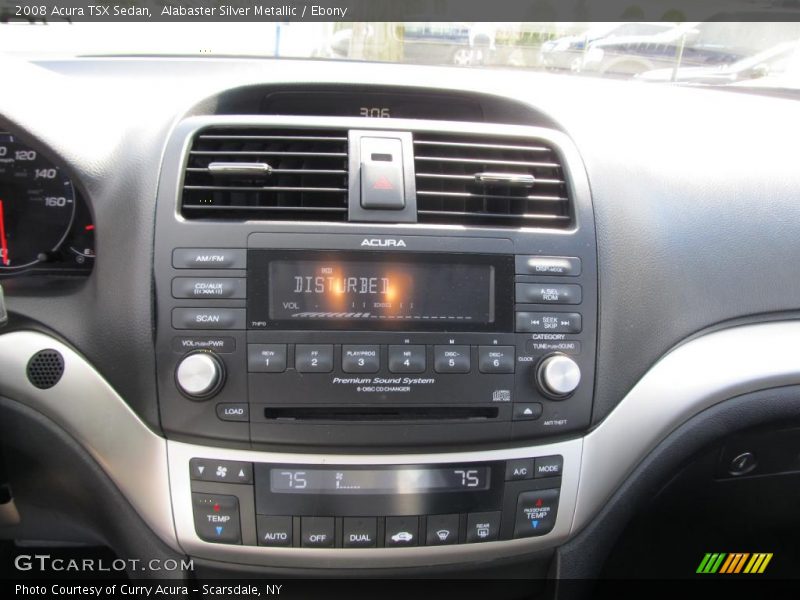 Alabaster Silver Metallic / Ebony 2008 Acura TSX Sedan
