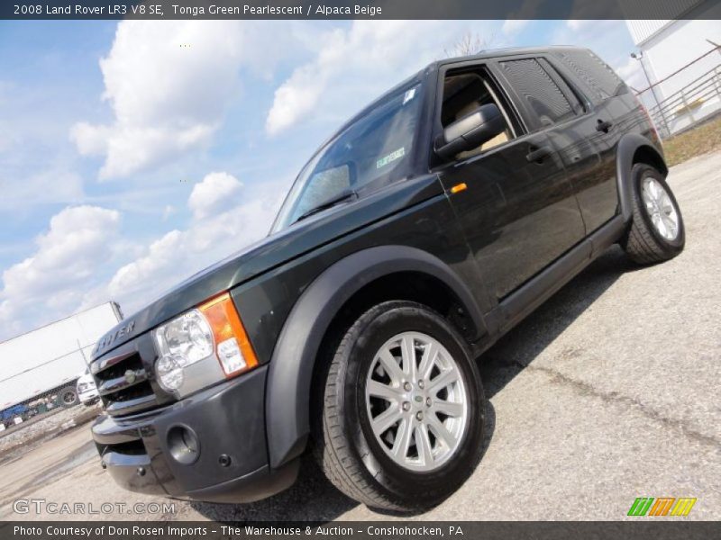 Tonga Green Pearlescent / Alpaca Beige 2008 Land Rover LR3 V8 SE