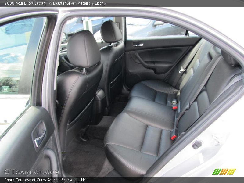 Alabaster Silver Metallic / Ebony 2008 Acura TSX Sedan