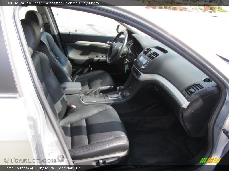 Alabaster Silver Metallic / Ebony 2008 Acura TSX Sedan