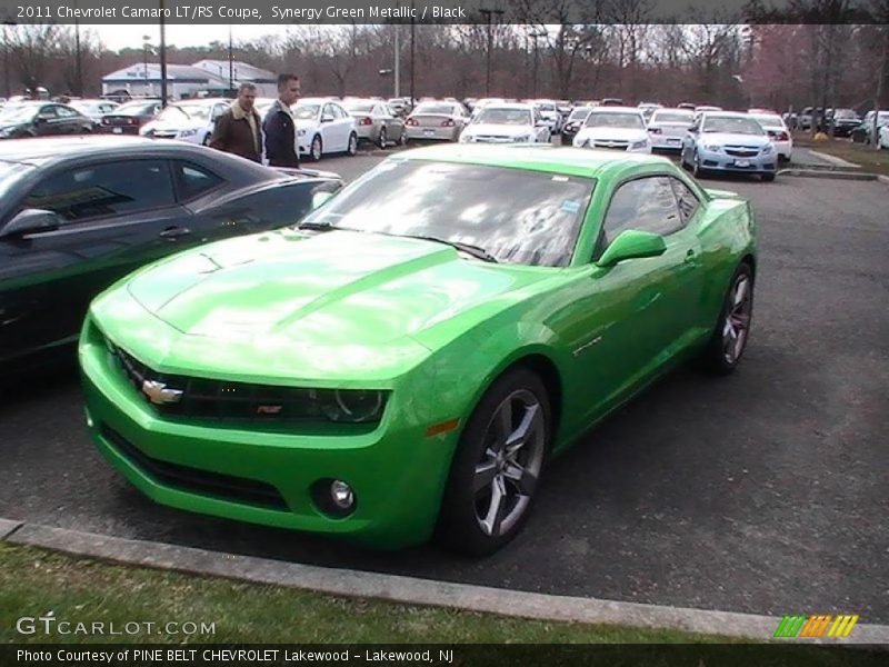 Synergy Green Metallic / Black 2011 Chevrolet Camaro LT/RS Coupe