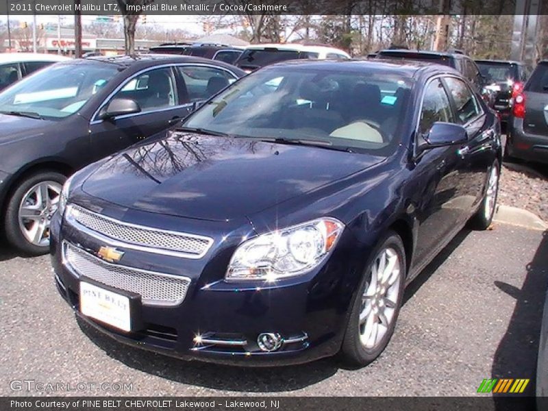 Imperial Blue Metallic / Cocoa/Cashmere 2011 Chevrolet Malibu LTZ