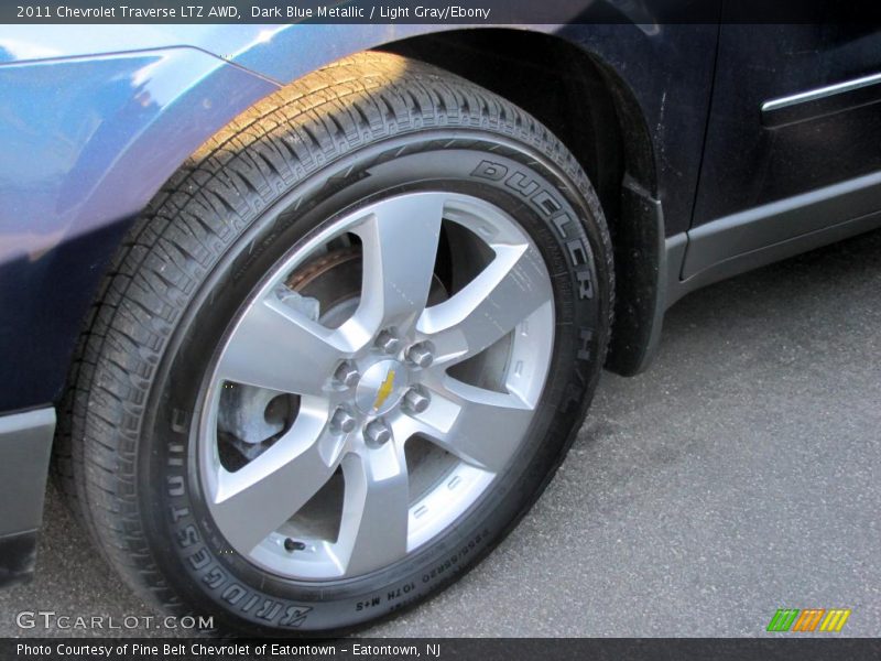 Dark Blue Metallic / Light Gray/Ebony 2011 Chevrolet Traverse LTZ AWD