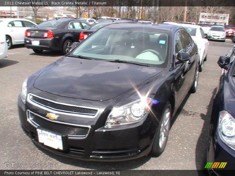 Black Granite Metallic / Titanium 2011 Chevrolet Malibu LS