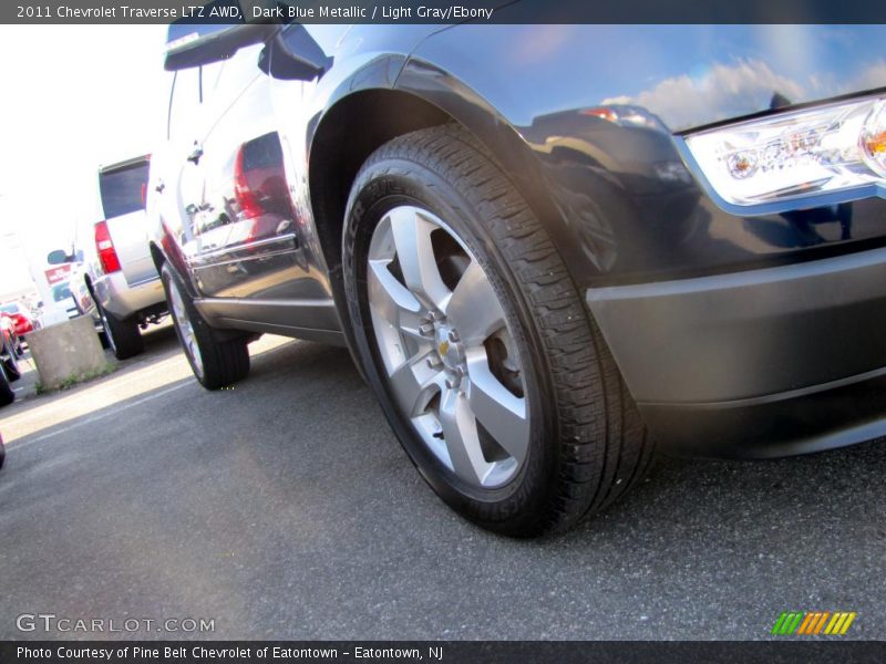 Dark Blue Metallic / Light Gray/Ebony 2011 Chevrolet Traverse LTZ AWD