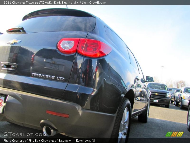 Dark Blue Metallic / Light Gray/Ebony 2011 Chevrolet Traverse LTZ AWD