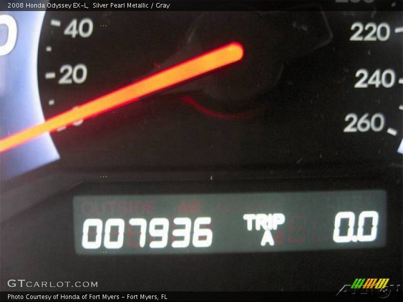 Silver Pearl Metallic / Gray 2008 Honda Odyssey EX-L