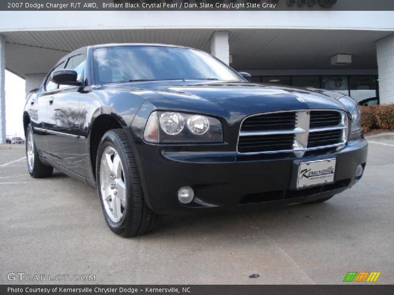 Brilliant Black Crystal Pearl / Dark Slate Gray/Light Slate Gray 2007 Dodge Charger R/T AWD
