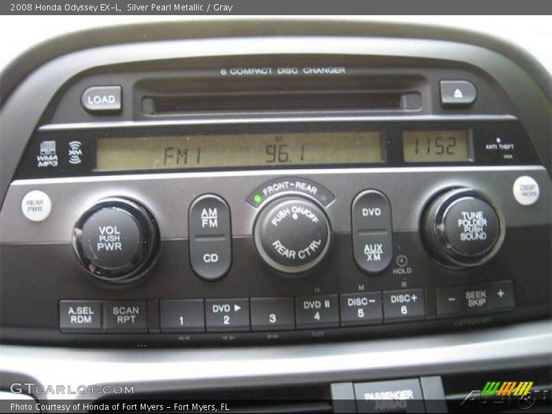 Silver Pearl Metallic / Gray 2008 Honda Odyssey EX-L