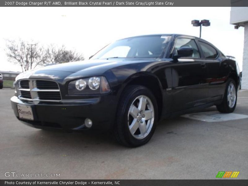Brilliant Black Crystal Pearl / Dark Slate Gray/Light Slate Gray 2007 Dodge Charger R/T AWD