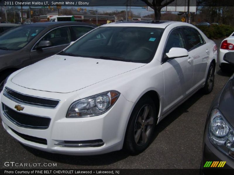 Summit White / Ebony 2011 Chevrolet Malibu LT