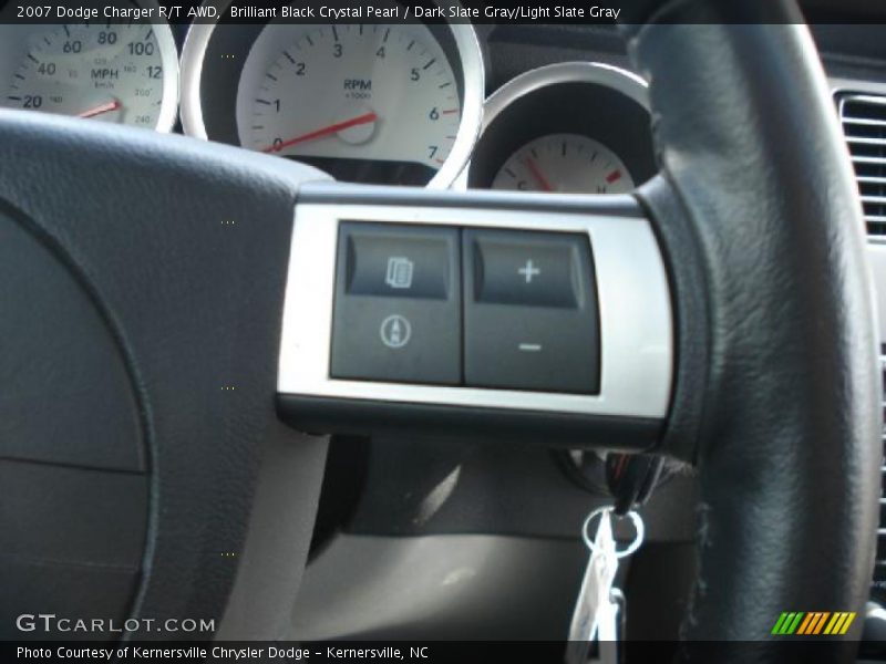 Brilliant Black Crystal Pearl / Dark Slate Gray/Light Slate Gray 2007 Dodge Charger R/T AWD