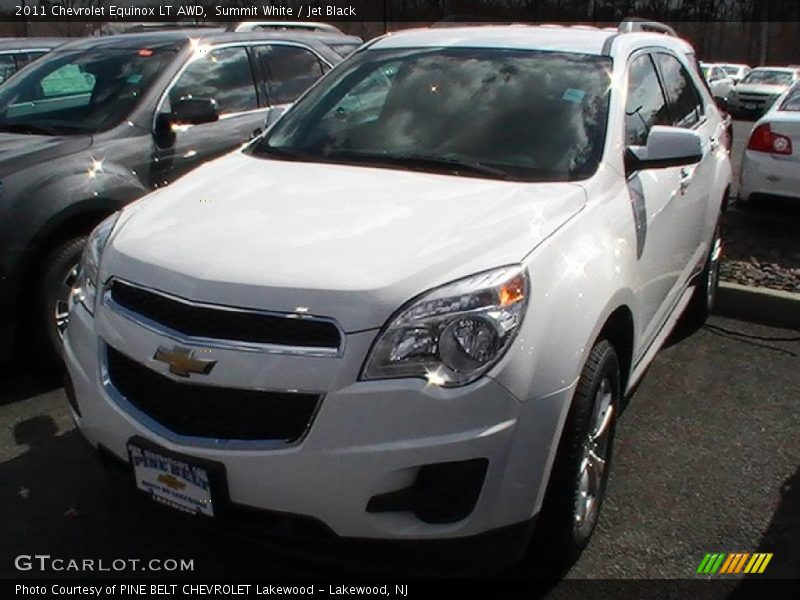 Summit White / Jet Black 2011 Chevrolet Equinox LT AWD