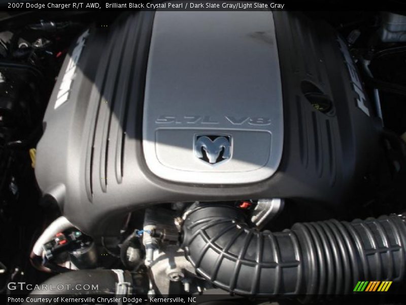 Brilliant Black Crystal Pearl / Dark Slate Gray/Light Slate Gray 2007 Dodge Charger R/T AWD