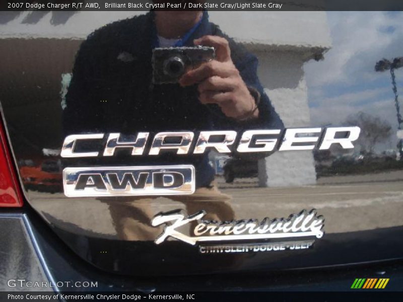 Brilliant Black Crystal Pearl / Dark Slate Gray/Light Slate Gray 2007 Dodge Charger R/T AWD