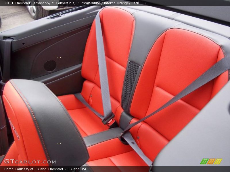  2011 Camaro SS/RS Convertible Inferno Orange/Black Interior