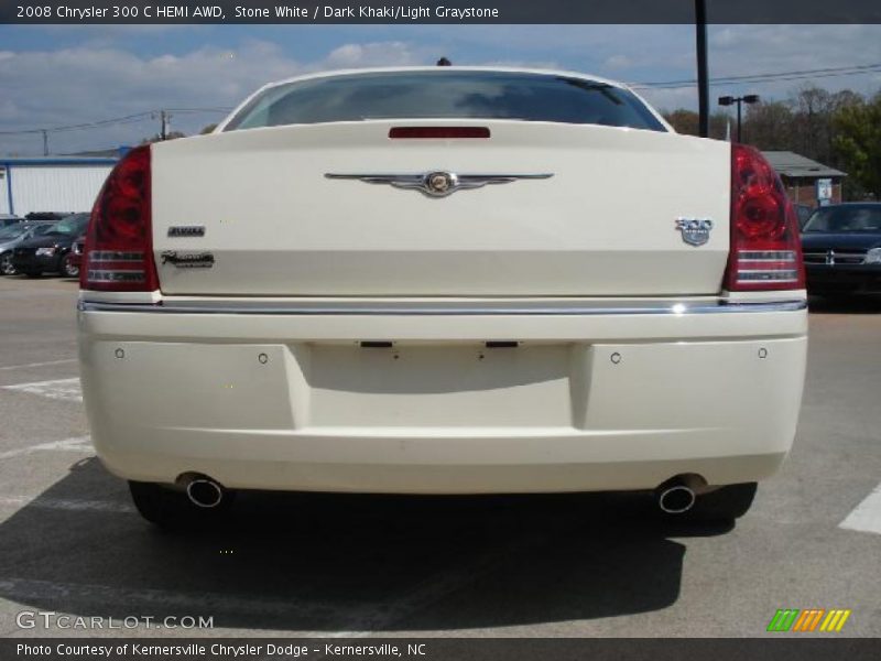 Stone White / Dark Khaki/Light Graystone 2008 Chrysler 300 C HEMI AWD