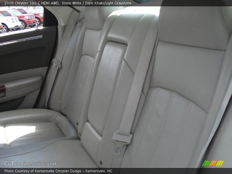 Stone White / Dark Khaki/Light Graystone 2008 Chrysler 300 C HEMI AWD