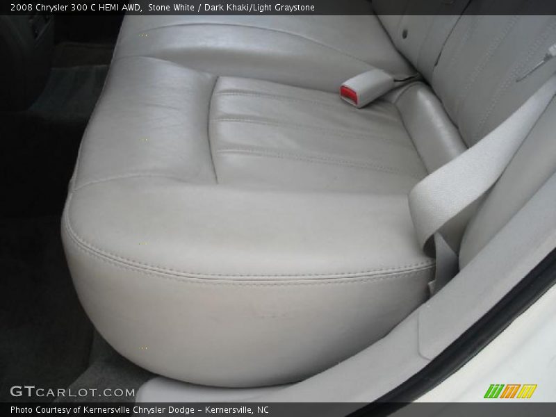 Stone White / Dark Khaki/Light Graystone 2008 Chrysler 300 C HEMI AWD