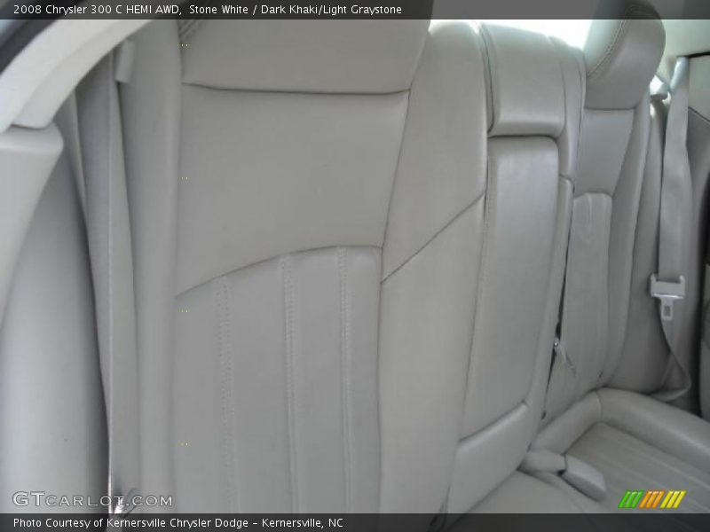 Stone White / Dark Khaki/Light Graystone 2008 Chrysler 300 C HEMI AWD