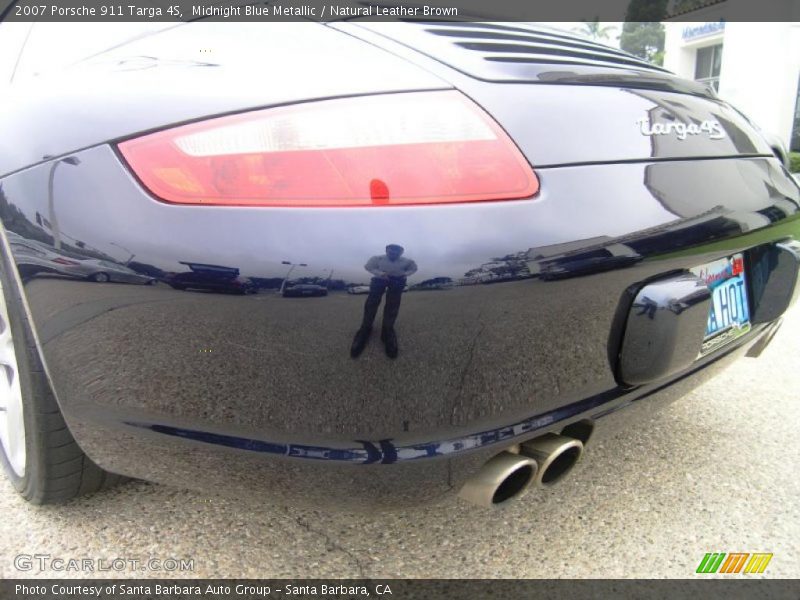 Midnight Blue Metallic / Natural Leather Brown 2007 Porsche 911 Targa 4S