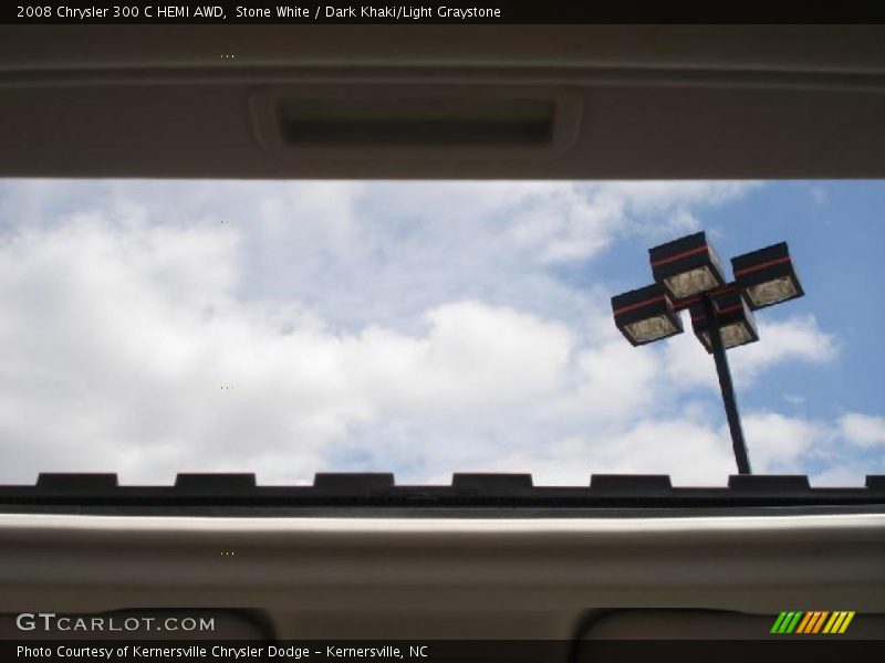 Stone White / Dark Khaki/Light Graystone 2008 Chrysler 300 C HEMI AWD