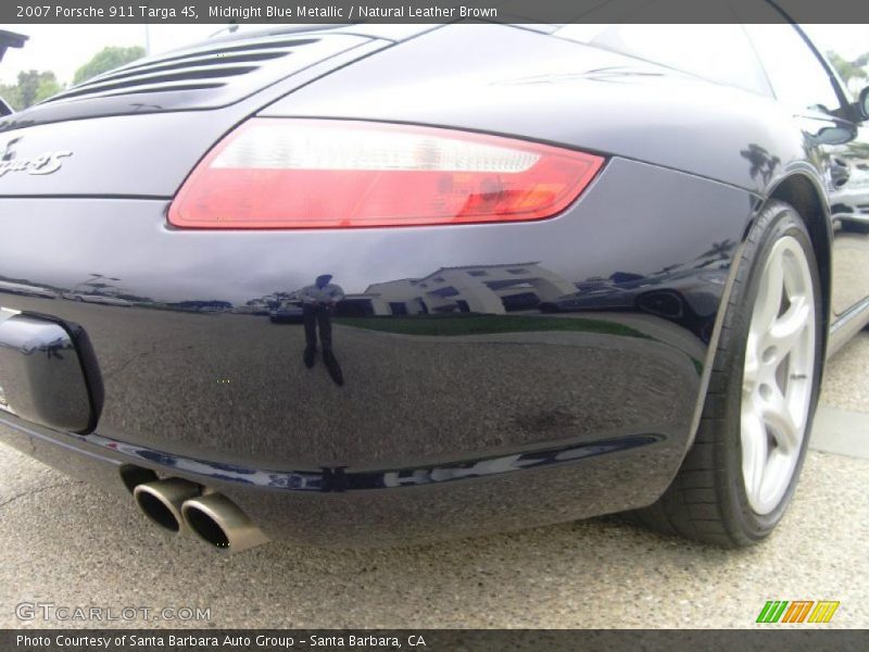 Midnight Blue Metallic / Natural Leather Brown 2007 Porsche 911 Targa 4S