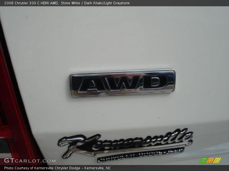 Stone White / Dark Khaki/Light Graystone 2008 Chrysler 300 C HEMI AWD