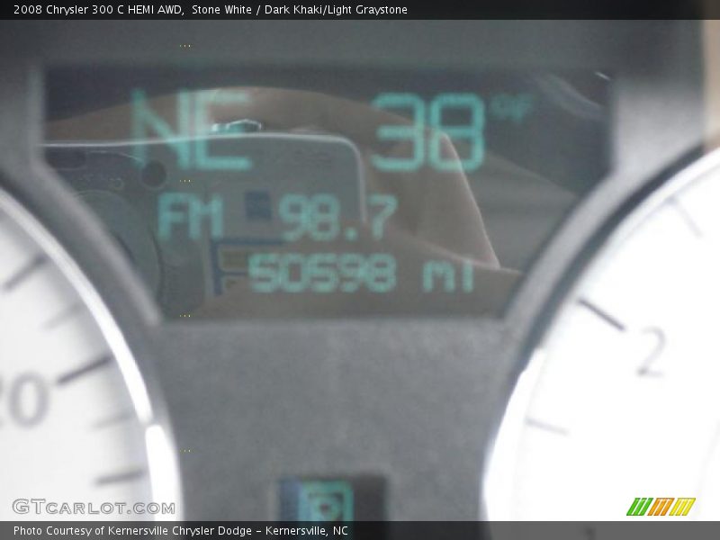Stone White / Dark Khaki/Light Graystone 2008 Chrysler 300 C HEMI AWD