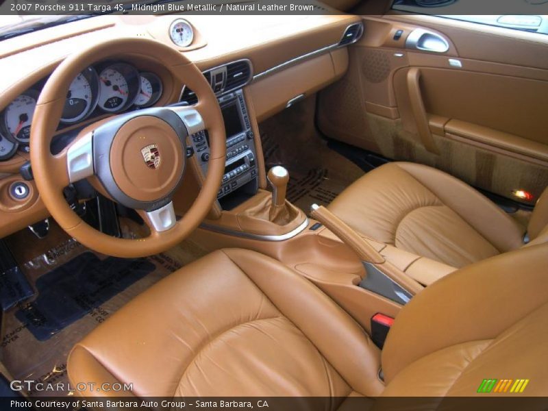 Natural Leather Brown Interior - 2007 911 Targa 4S 