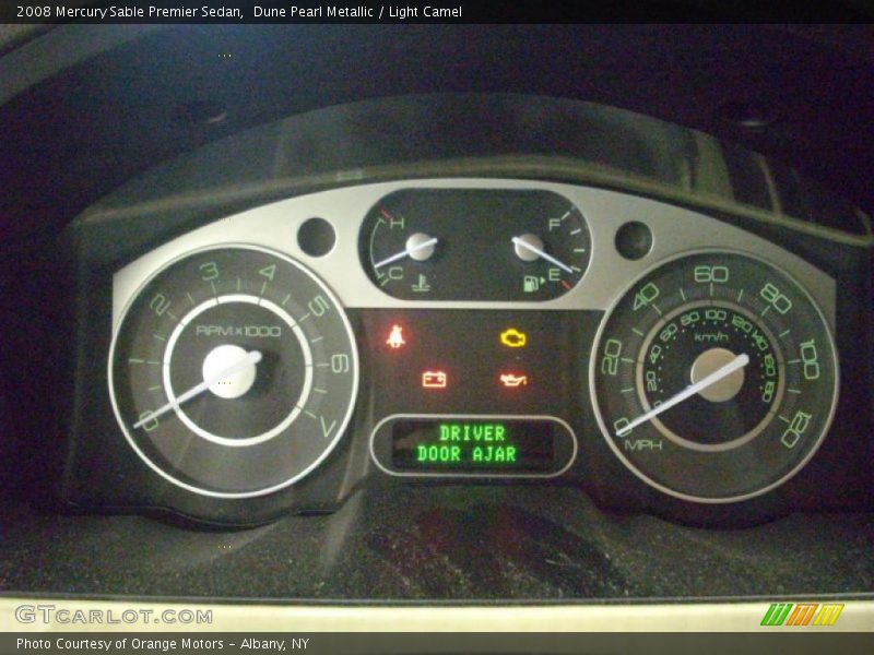 Dune Pearl Metallic / Light Camel 2008 Mercury Sable Premier Sedan