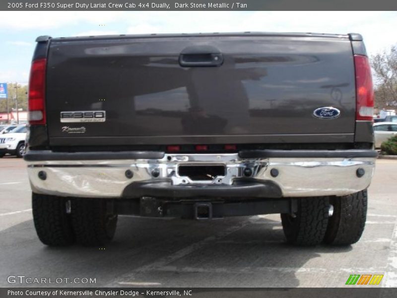 Dark Stone Metallic / Tan 2005 Ford F350 Super Duty Lariat Crew Cab 4x4 Dually
