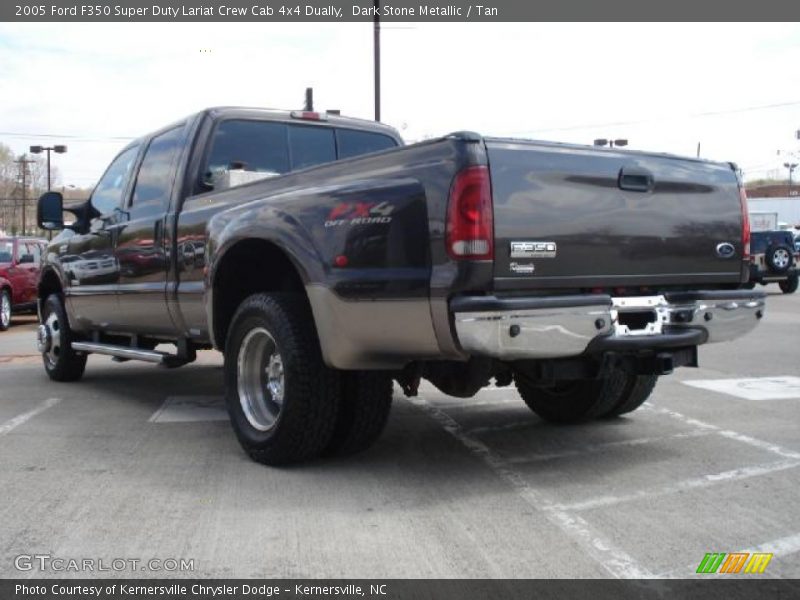 Dark Stone Metallic / Tan 2005 Ford F350 Super Duty Lariat Crew Cab 4x4 Dually