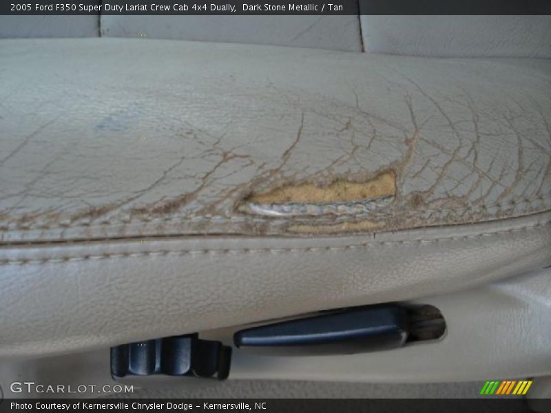 Dark Stone Metallic / Tan 2005 Ford F350 Super Duty Lariat Crew Cab 4x4 Dually