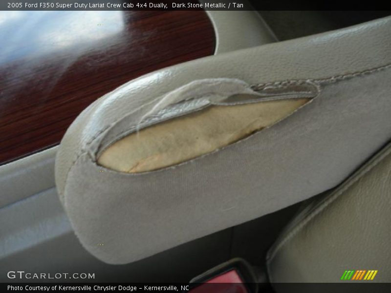 Dark Stone Metallic / Tan 2005 Ford F350 Super Duty Lariat Crew Cab 4x4 Dually