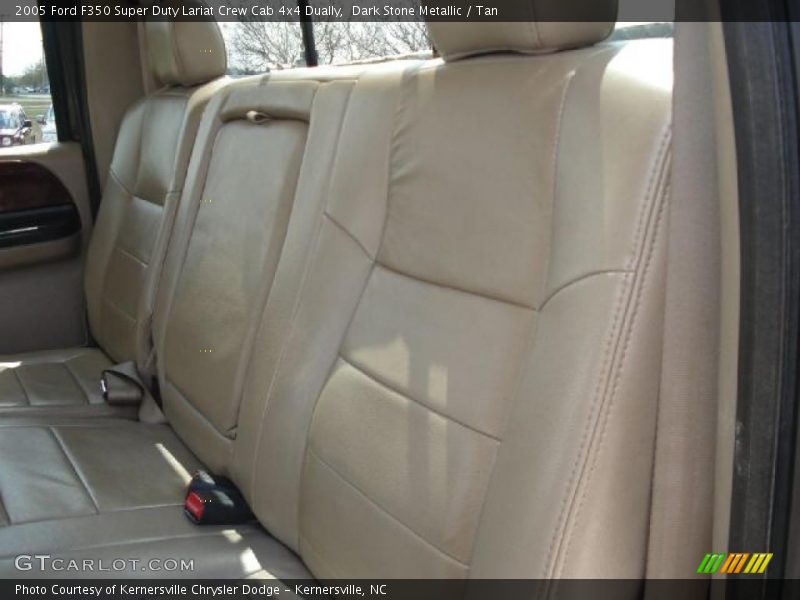 Dark Stone Metallic / Tan 2005 Ford F350 Super Duty Lariat Crew Cab 4x4 Dually