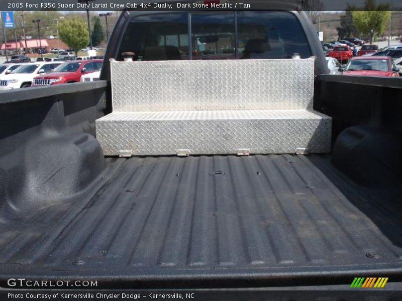 Dark Stone Metallic / Tan 2005 Ford F350 Super Duty Lariat Crew Cab 4x4 Dually