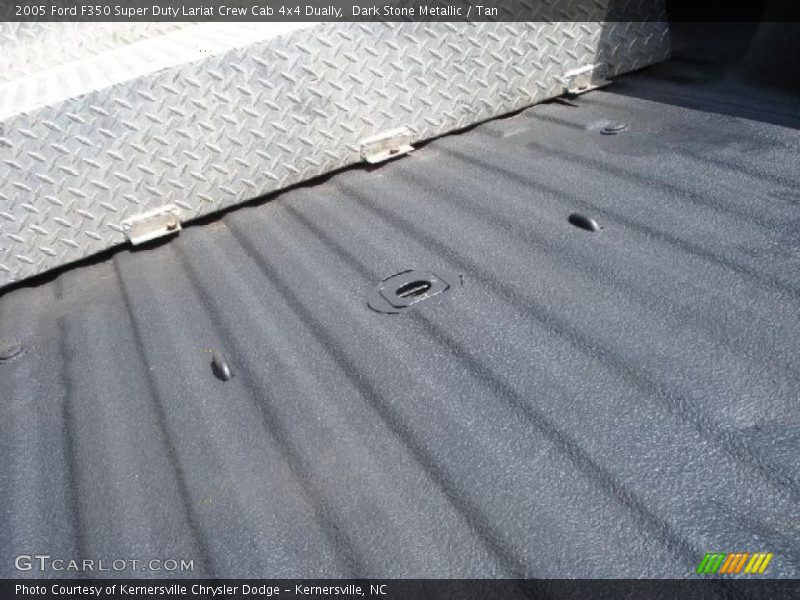 Dark Stone Metallic / Tan 2005 Ford F350 Super Duty Lariat Crew Cab 4x4 Dually