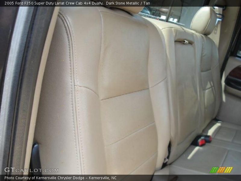 Dark Stone Metallic / Tan 2005 Ford F350 Super Duty Lariat Crew Cab 4x4 Dually
