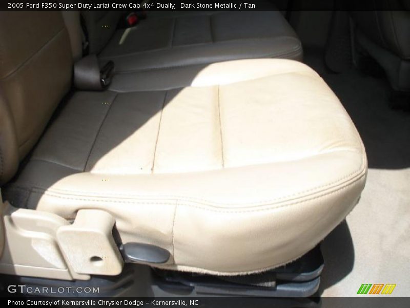 Dark Stone Metallic / Tan 2005 Ford F350 Super Duty Lariat Crew Cab 4x4 Dually