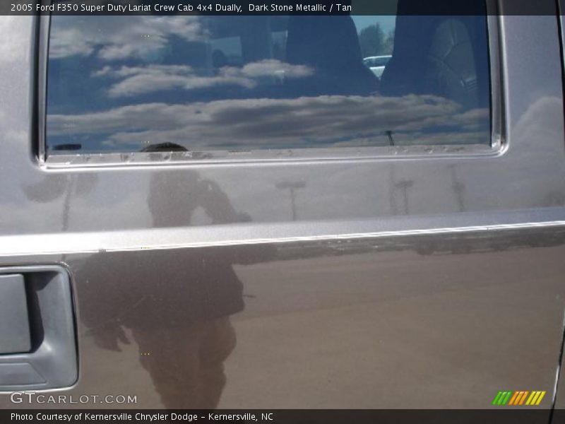 Dark Stone Metallic / Tan 2005 Ford F350 Super Duty Lariat Crew Cab 4x4 Dually