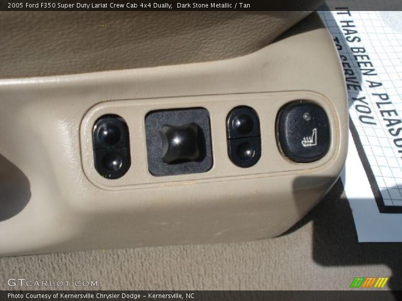 Dark Stone Metallic / Tan 2005 Ford F350 Super Duty Lariat Crew Cab 4x4 Dually