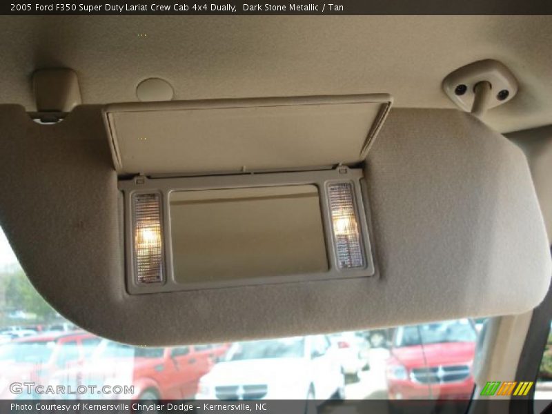 Dark Stone Metallic / Tan 2005 Ford F350 Super Duty Lariat Crew Cab 4x4 Dually