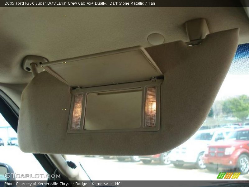 Dark Stone Metallic / Tan 2005 Ford F350 Super Duty Lariat Crew Cab 4x4 Dually