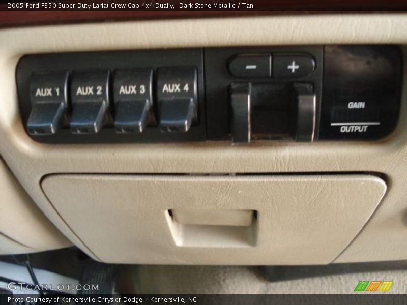 Dark Stone Metallic / Tan 2005 Ford F350 Super Duty Lariat Crew Cab 4x4 Dually