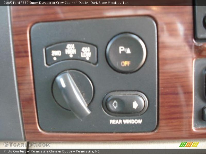 Dark Stone Metallic / Tan 2005 Ford F350 Super Duty Lariat Crew Cab 4x4 Dually