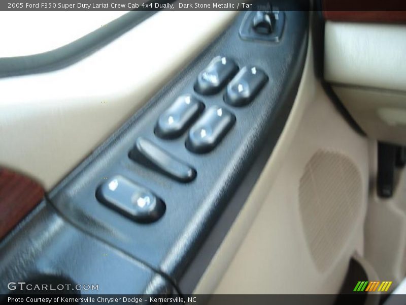 Dark Stone Metallic / Tan 2005 Ford F350 Super Duty Lariat Crew Cab 4x4 Dually