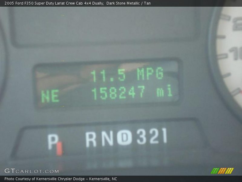 Dark Stone Metallic / Tan 2005 Ford F350 Super Duty Lariat Crew Cab 4x4 Dually