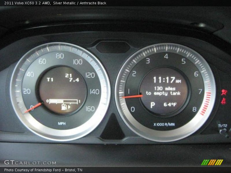 Silver Metallic / Anthracite Black 2011 Volvo XC60 3.2 AWD