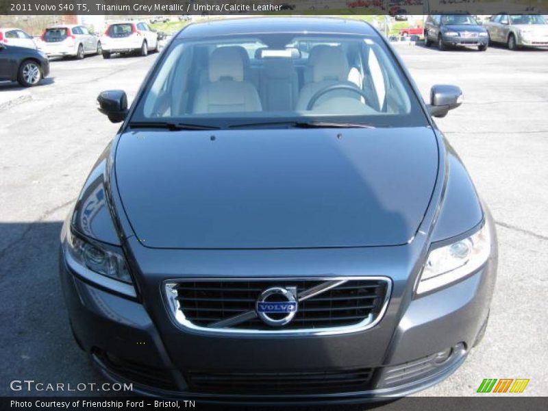 Titanium Grey Metallic / Umbra/Calcite Leather 2011 Volvo S40 T5
